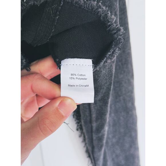 Fringe Cropped Distressed Y2K Denim Jacket Medium Western Raw Hem Grunge Retro - Picture 7 of 9